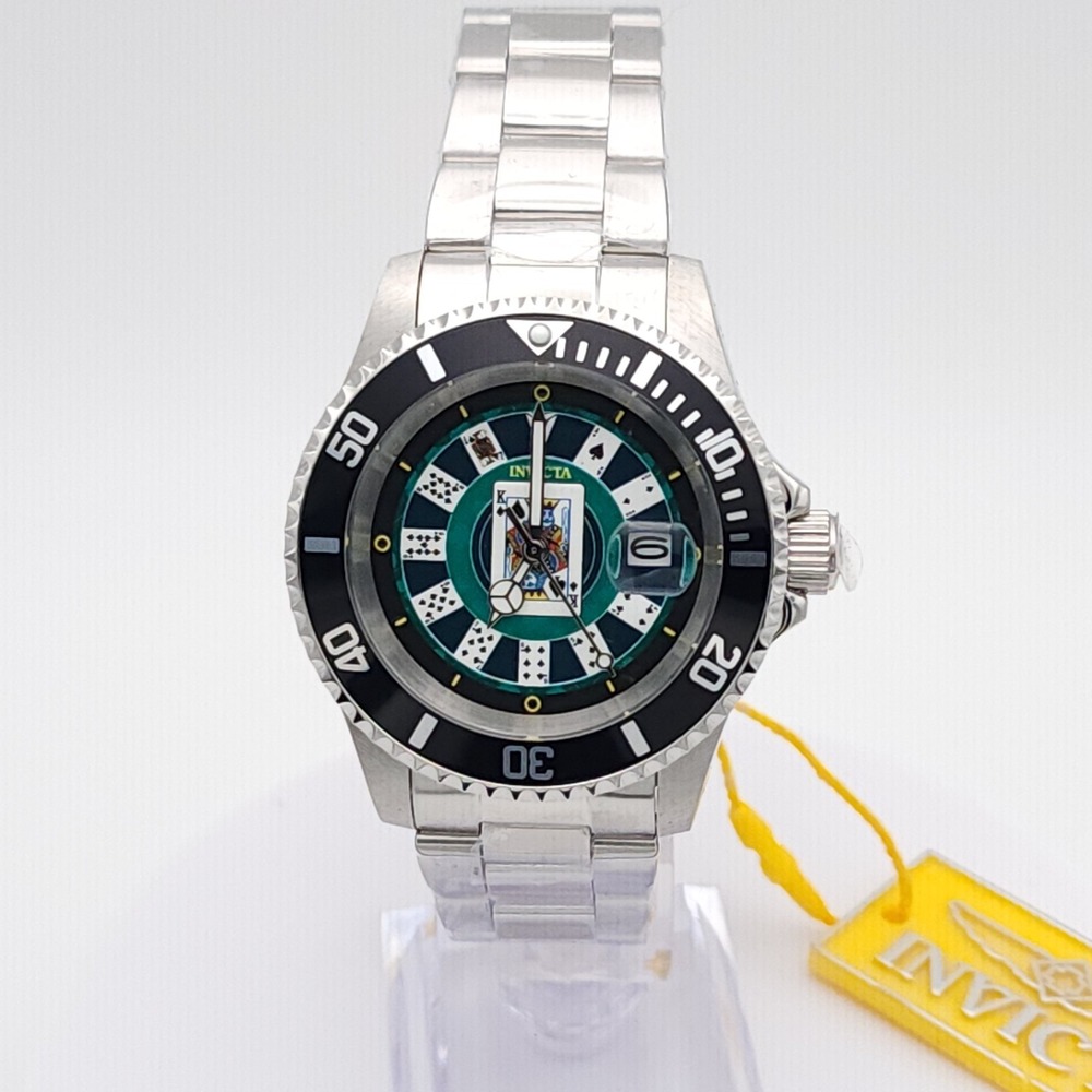 Invicta Pro Diver 50524 Men's Quartz Watch Two Tone Steel Black Bezel 200 m New - Picture 5 of 16